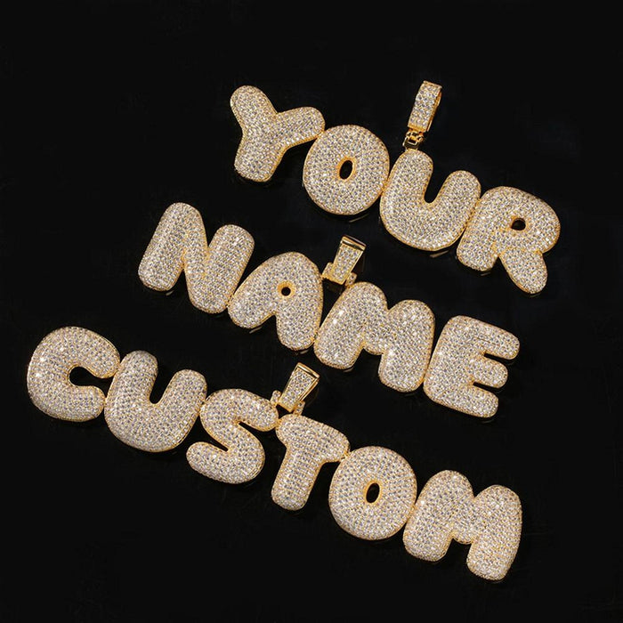 CUSTOM BUBBLE NAME NECKLACE