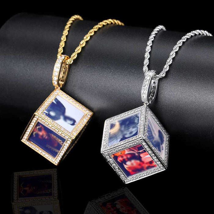 CUSTOM  3D DICE PHOTO PENDANT