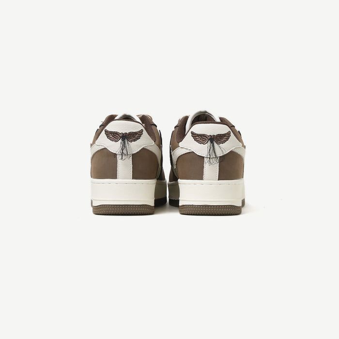 ZIPPY BROWN & WHITE CASUAL SHOES