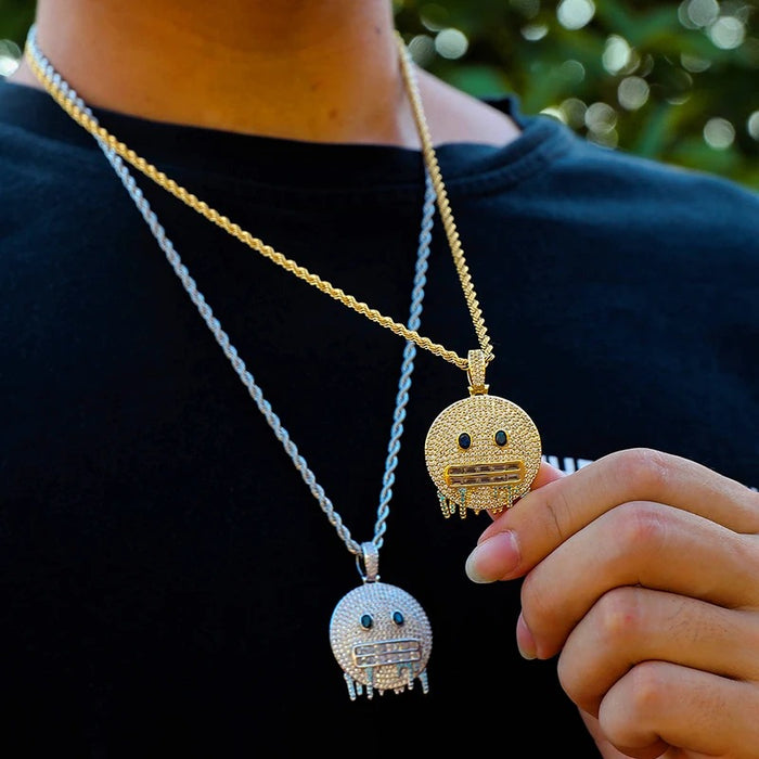 FROZEN EMOJI PENDANT NECKLACE