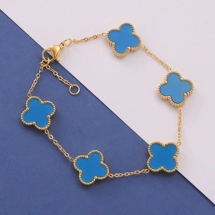 18K GOLD CLOVER BRACELET