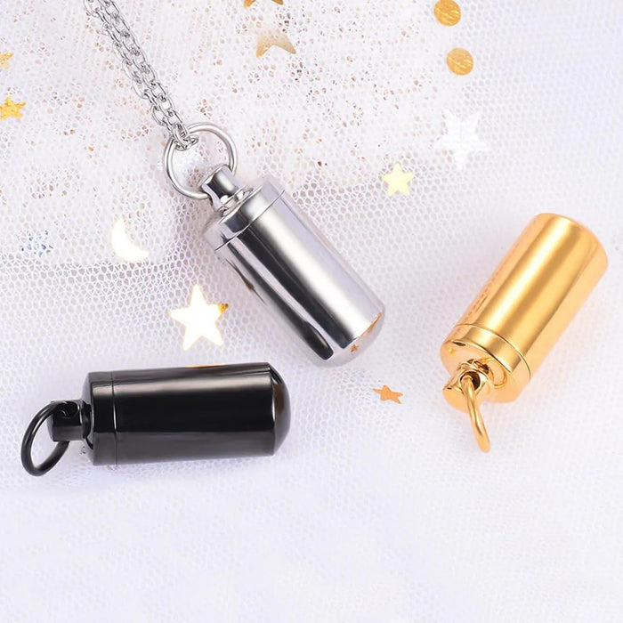 Memorial Cylinder Necklace