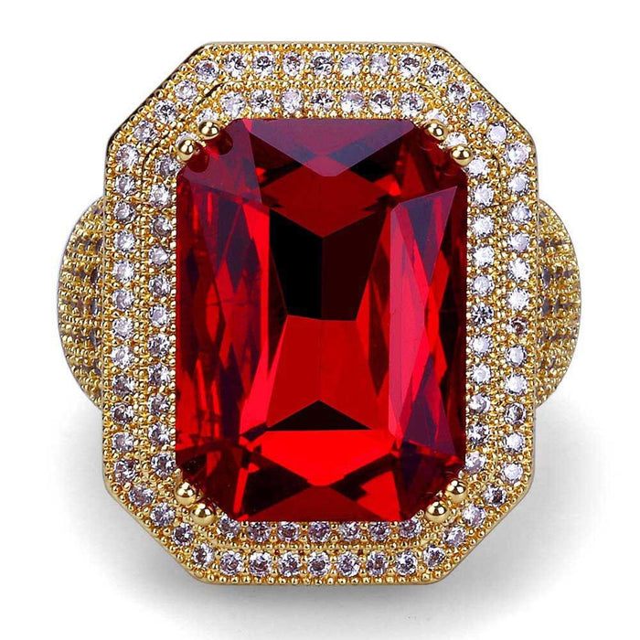 RED RUBY STONE ROYAL RING