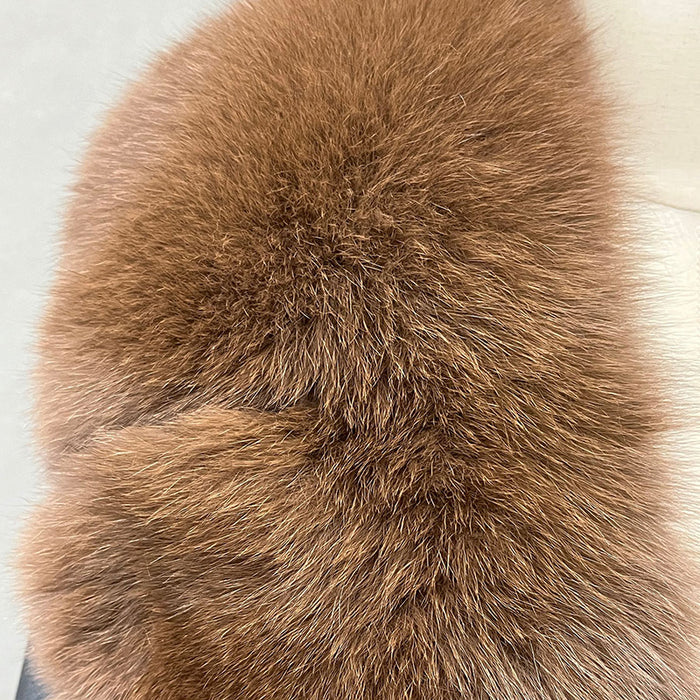 FOX FUR LEATHER JACKET