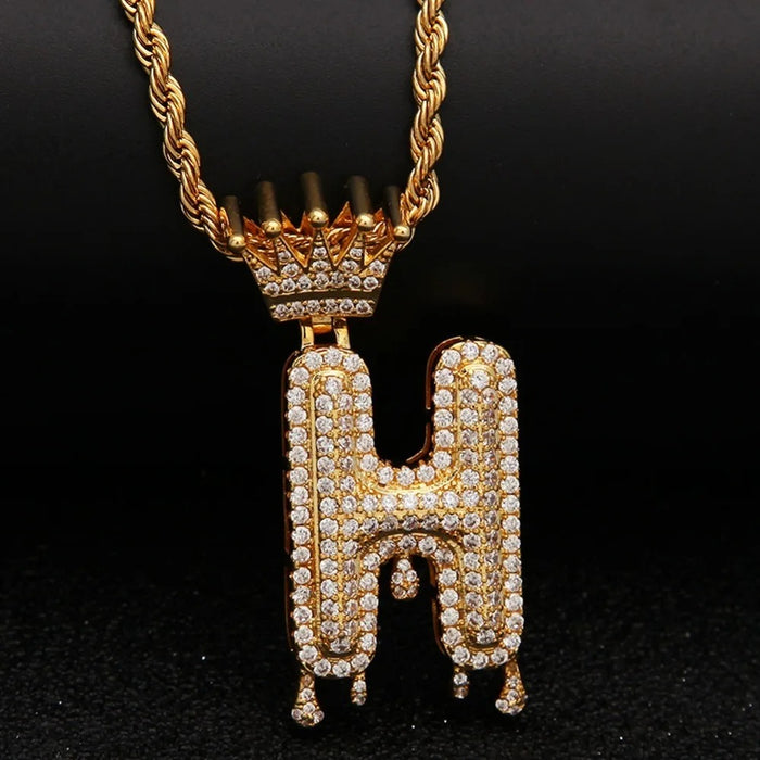 Royale Letter Pendant Necklace