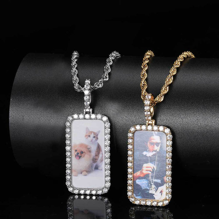 CUSTOM PHOTO SQUARE CHAIN