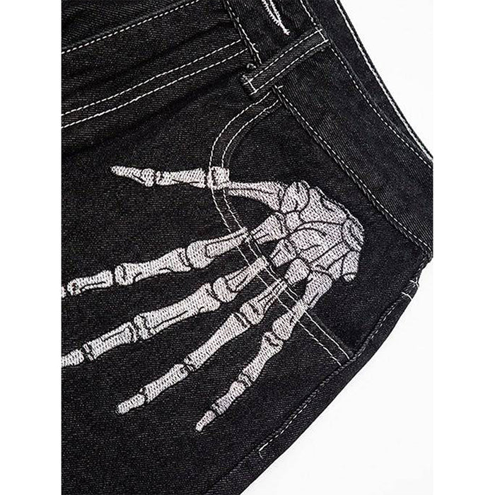 Skull Hand Bone Jeans