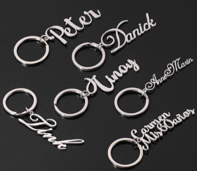 CUSTOM CURSIVE NAME KEY CHAIN