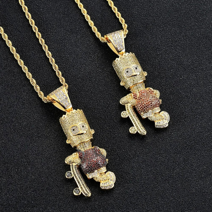 SIMPSON SKATEBOARD PENDANT CHAIN