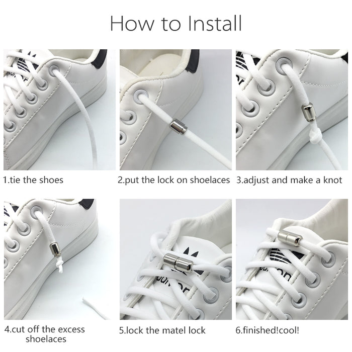 NO-TIE SHOELACES FOR SNEAKERS