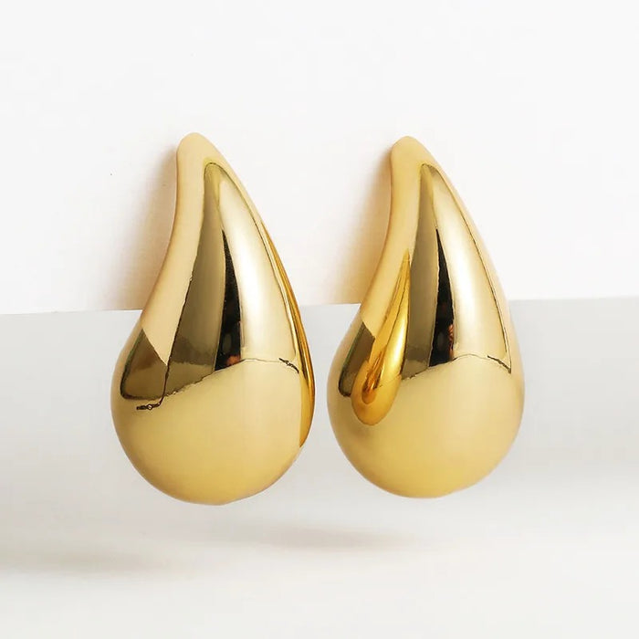 18K GOLD PLATED RAINDROP  EARRINGS