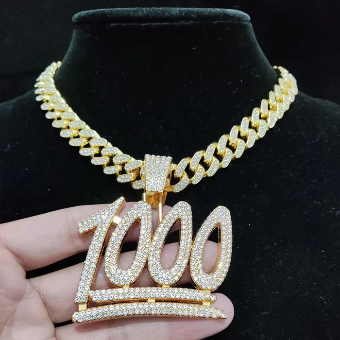 1000 ICED CUBAN PENDANT