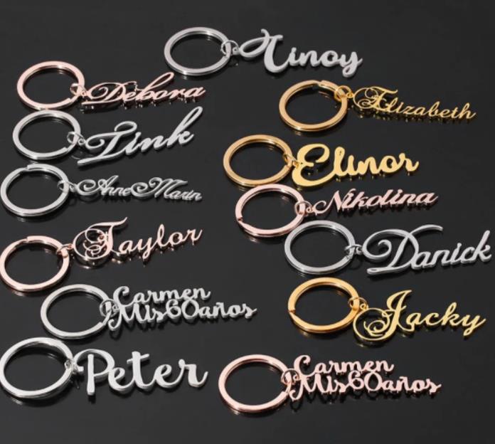 CUSTOM CURSIVE NAME KEY CHAIN