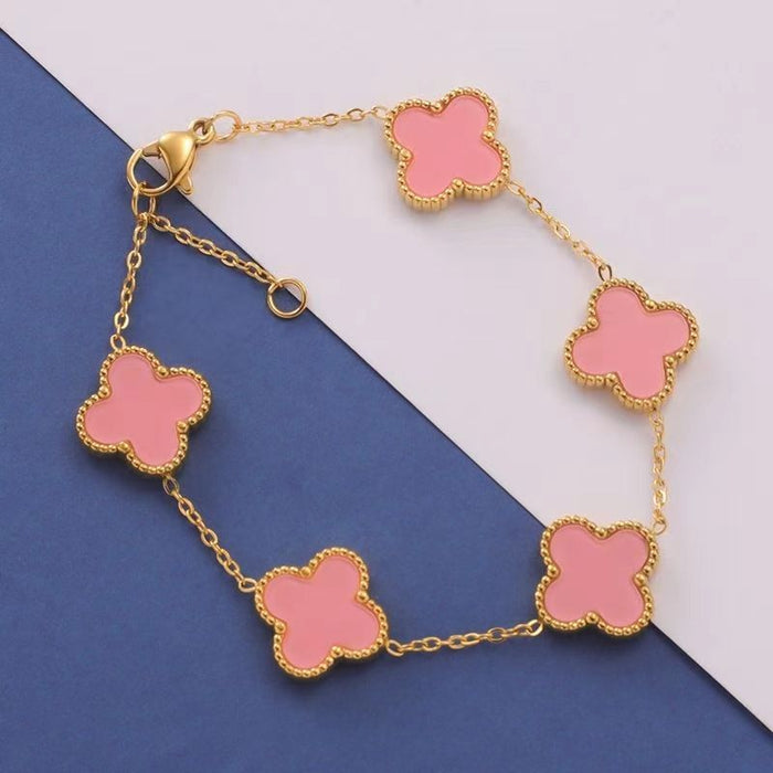 18K GOLD CLOVER BRACELET