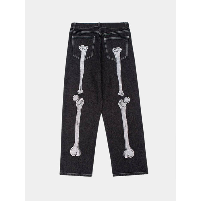 Skull Hand Bone Jeans