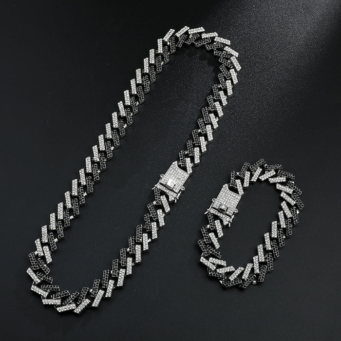 2TONE CUBAN CHAIN + FREE BRACELET BUNDLE