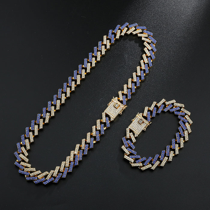 2TONE CUBAN CHAIN + FREE BRACELET BUNDLE