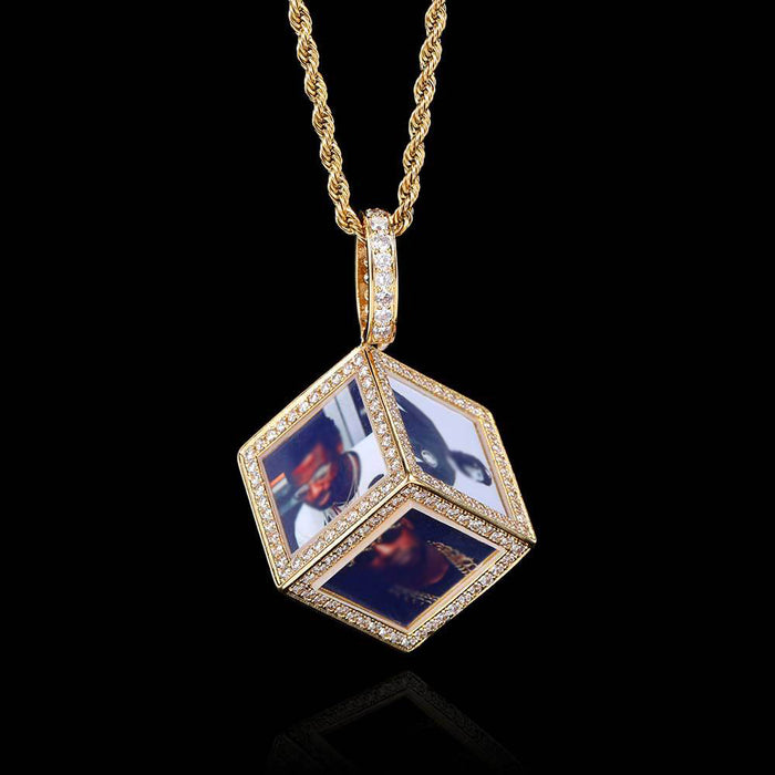 CUSTOM  3D DICE PHOTO PENDANT