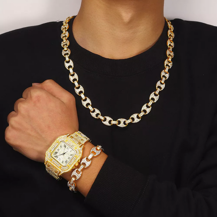 SWAG WATCH AND CHAIN COMBO