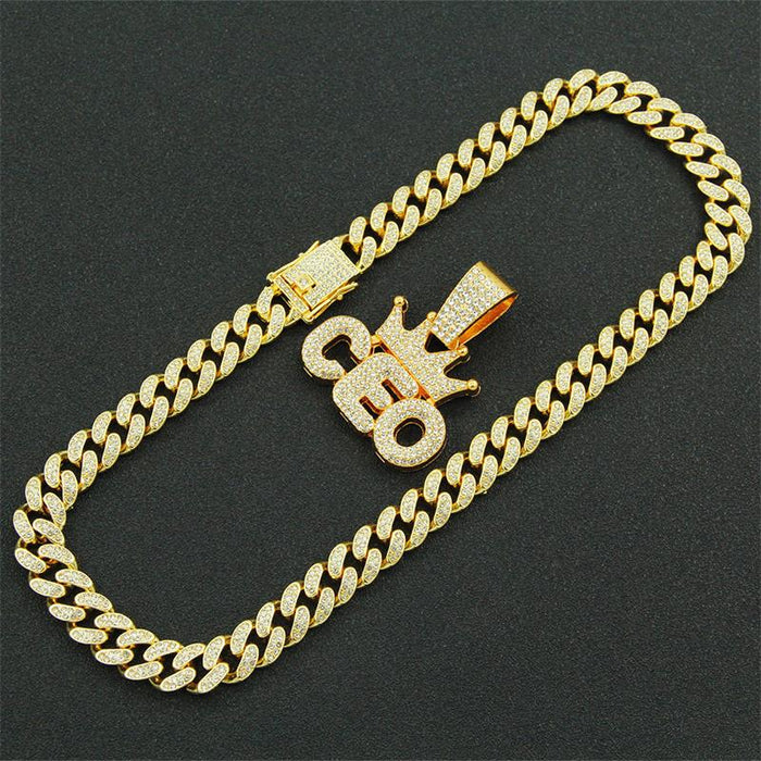 ICED OUT CROWNED CEO  PENDANT