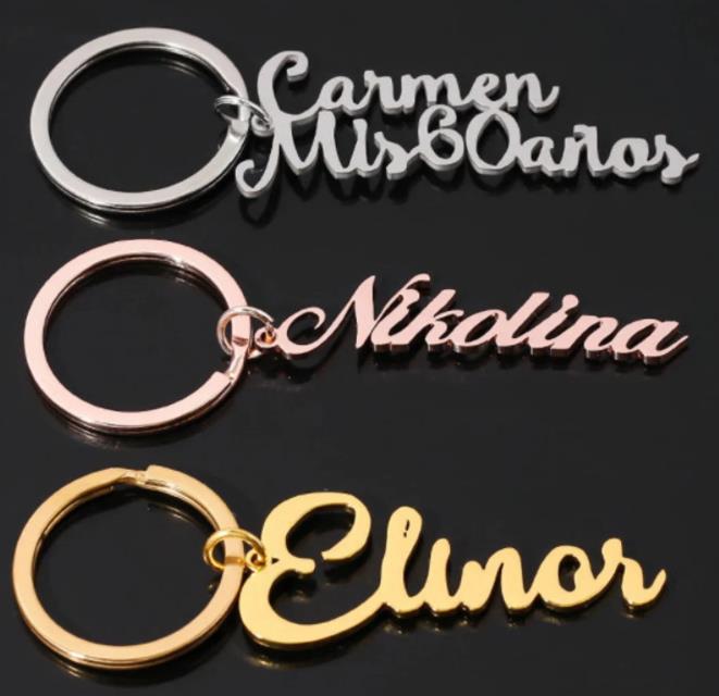 CUSTOM CURSIVE NAME KEY CHAIN