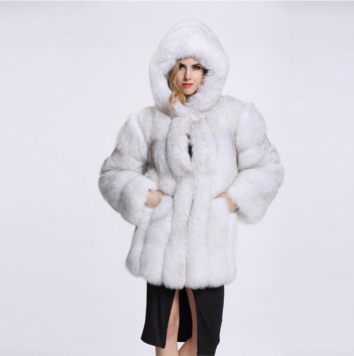 Faux Fox Fur Jacket