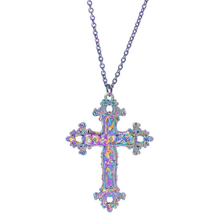 SPECTRUM CROSS NECKLACE