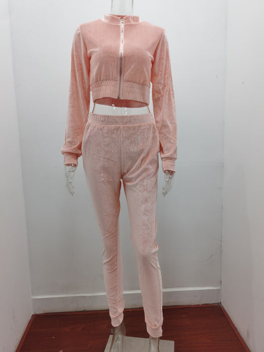 HOODIE CROP TOP TRACKSUIT