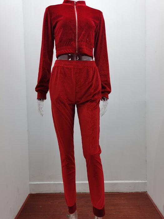 HOODIE CROP TOP TRACKSUIT