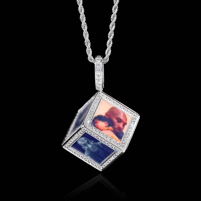 CUSTOM  3D DICE PHOTO PENDANT