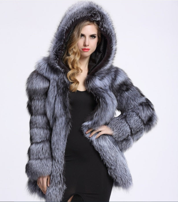 Faux Fox Fur Jacket