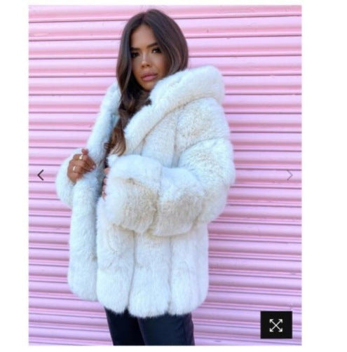 Faux Fox Fur Jacket