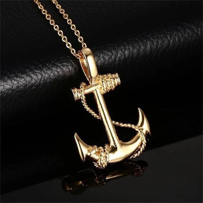 Sea Anchor Pendant Necklace