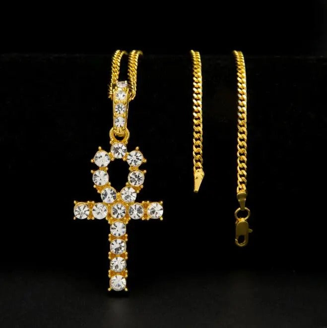 Ankh Necklace Set With Chain