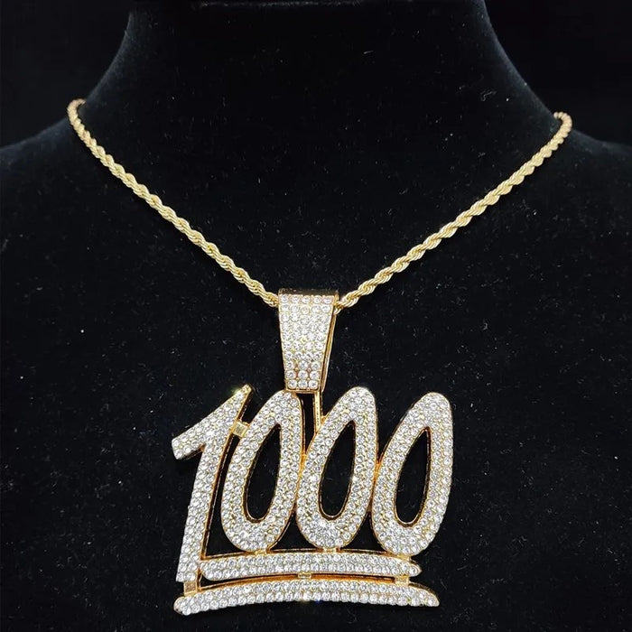 1000 ICED CUBAN PENDANT