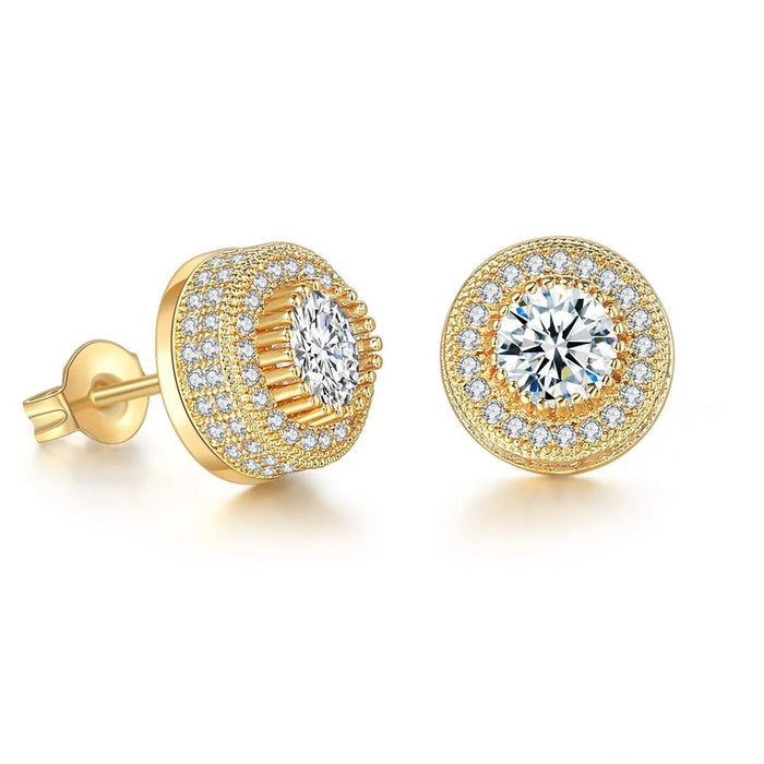 Small Stud Iced Earrings