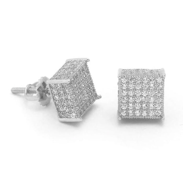 CrystalCube Square Studs