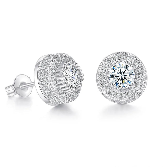 Small Stud Iced Earrings