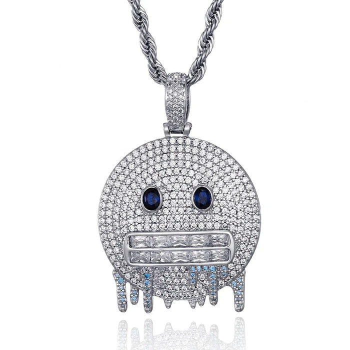 FROZEN EMOJI PENDANT NECKLACE