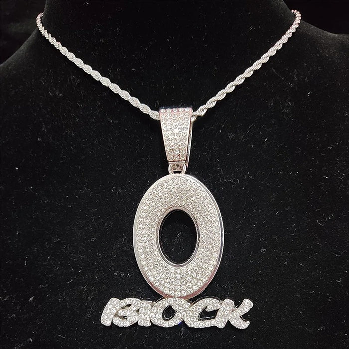 O BLOCK CUBAN PENDANT CHAIN