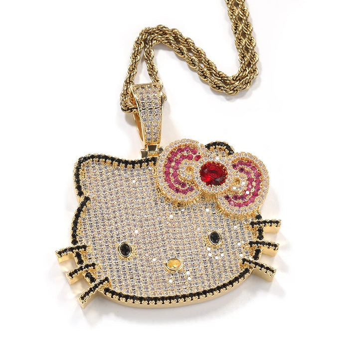 Hip Hop Kitty Groove Necklace