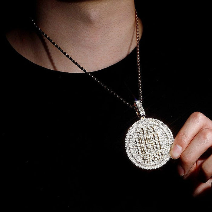 "STAY HUMBLE HUSTLE HARD" PENDANT