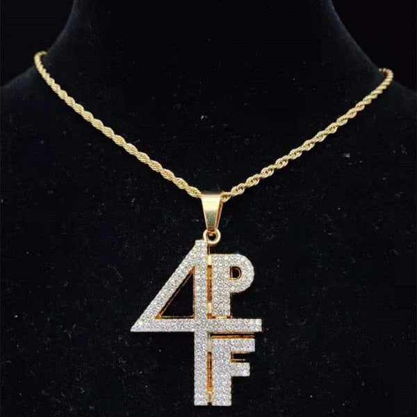 Crystal 4PF Letter Pendant