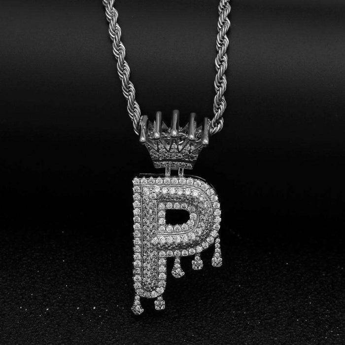 Royale Letter Pendant Necklace