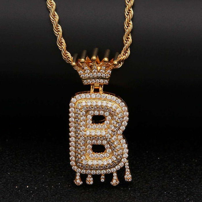 Royale Letter Pendant Necklace